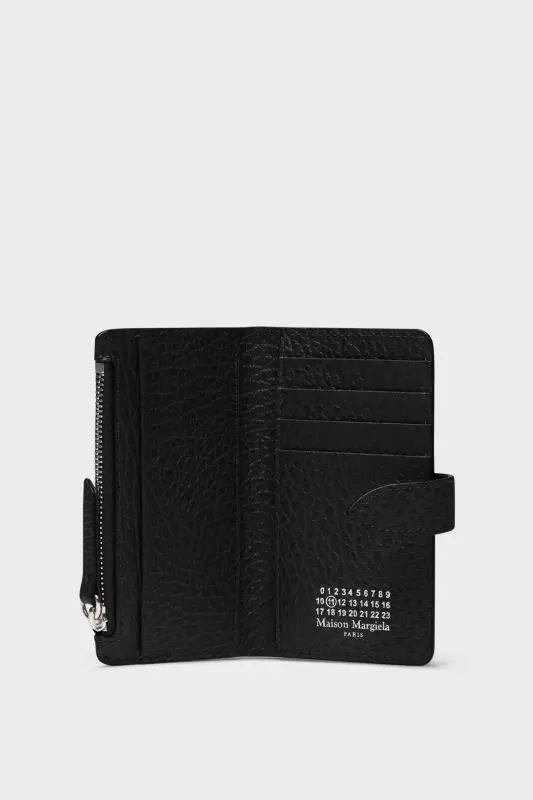 Maison Margiela Four stitches zip wallet Black online