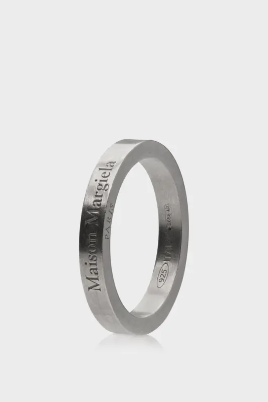 Maison Margiela Gold-plated Silver Engraved Ring Yellow online