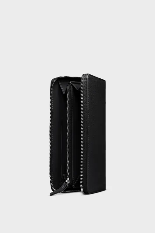 Maison Margiela Leather Zip Wallet Black online