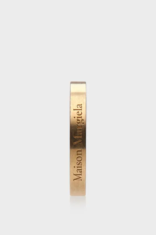Maison Margiela Logo Ring Yellow Gold Plating Burattato online