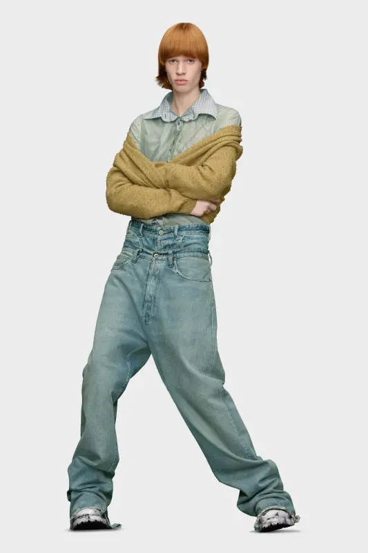 Maison Margiela Buckle jeans Light Blue online