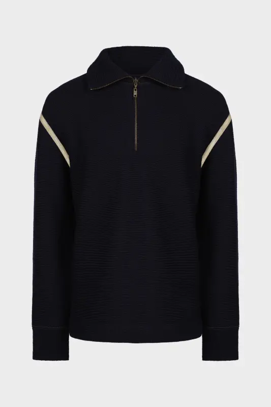 Maison Margiela Elbow Patch Sweater Navy Blue online