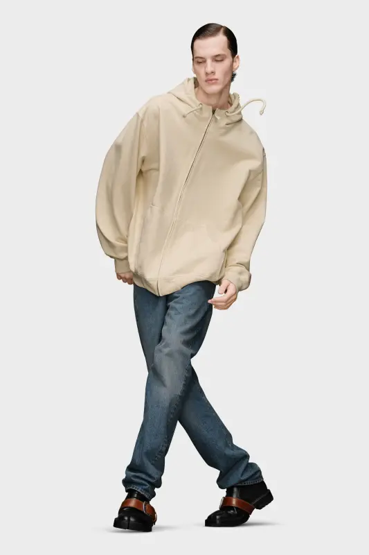 Maison Margiela Embroidered Logo Hoodie Pink beige online