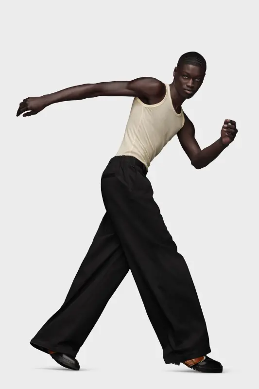 Maison Margiela Mens Black Skater Chino Trousers Black online