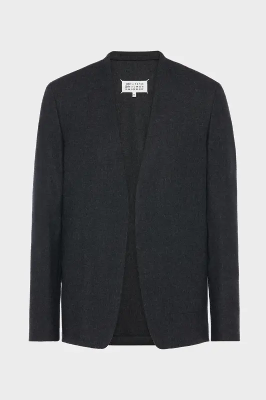Maison Margiela Minimal wool jacket Dark grey online