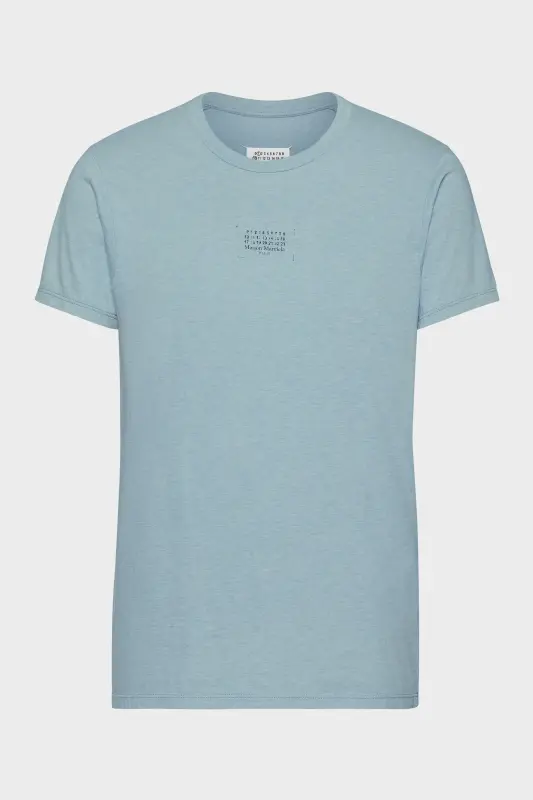 Maison Margiela Stamp logo T-shirt Blue melange online