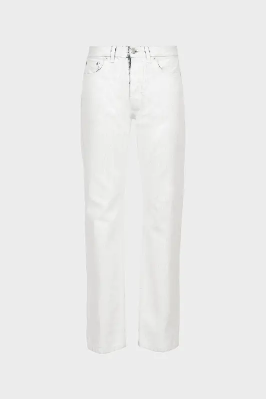Maison Margiela White Mid-rise Straight-Leg Jeans White Maison Margiela White Mid-rise Straight-Leg Jeans White online