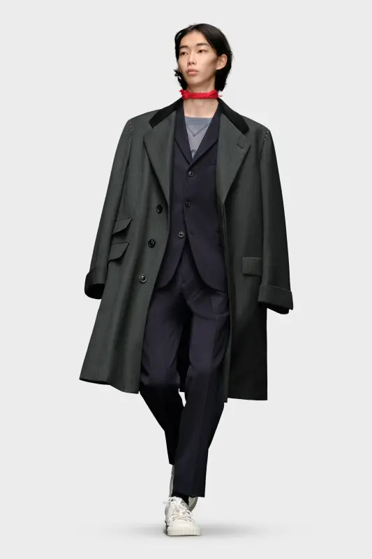 Maison Margiela Work-in-progress wool coat Charcoal online