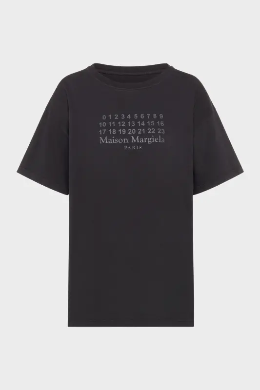 Maison Margiela Numeric cotton jersey t-shirt Black online