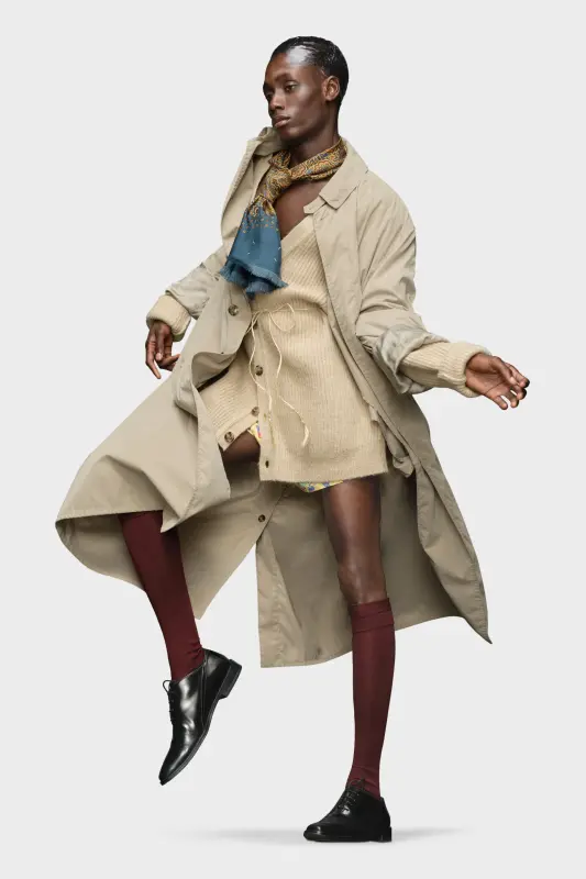 Maison Margiela Peached Cotton Coat Sand online