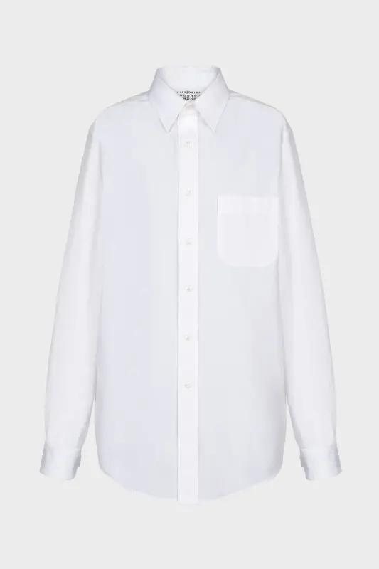 Maison Margiela White Eco Cotton Long-sleeved Shirt White online