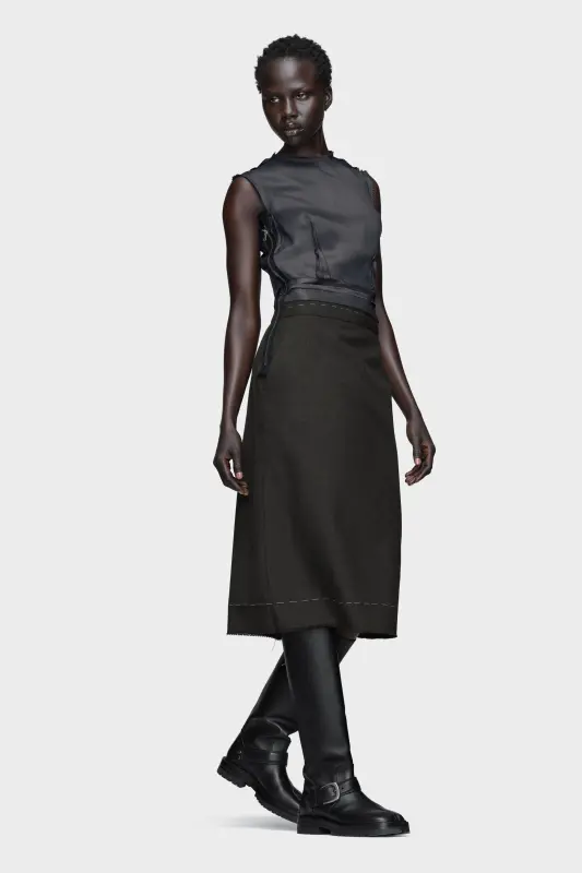 Maison Margiela Womens Black Sleeveless Dress Black online
