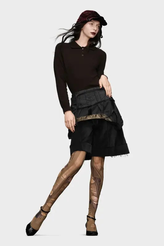 Maison Margiela Wool polo-neck top Tapenade online