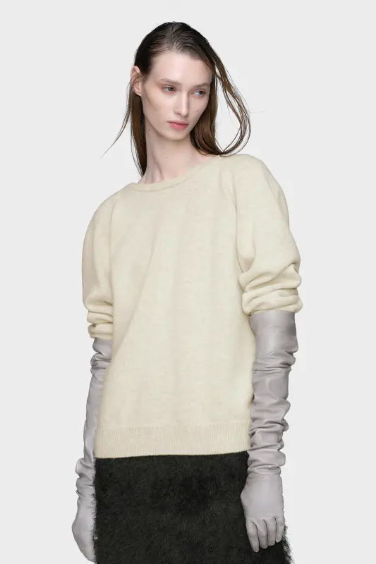 Maison Margiela Wool knit top Light Grey online
