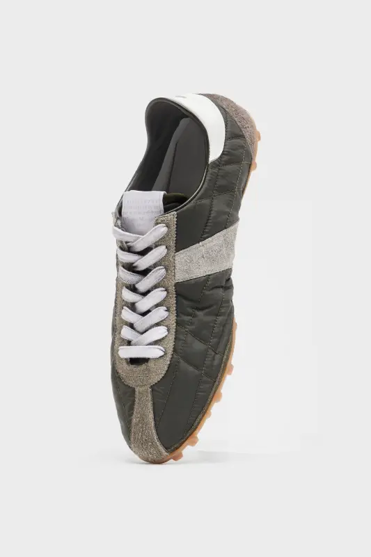 Maison Margiela Mens Green Sprinters Dark Green and white online