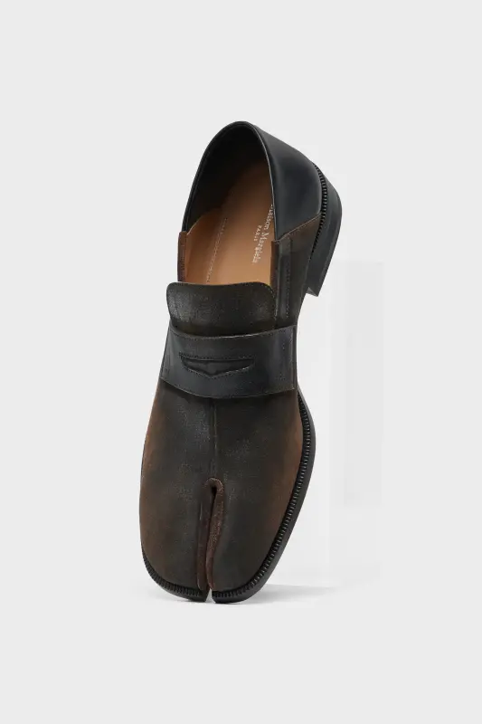 Maison Margiela TABI CITY LOAFERS BABOUCHE Brown and Black online