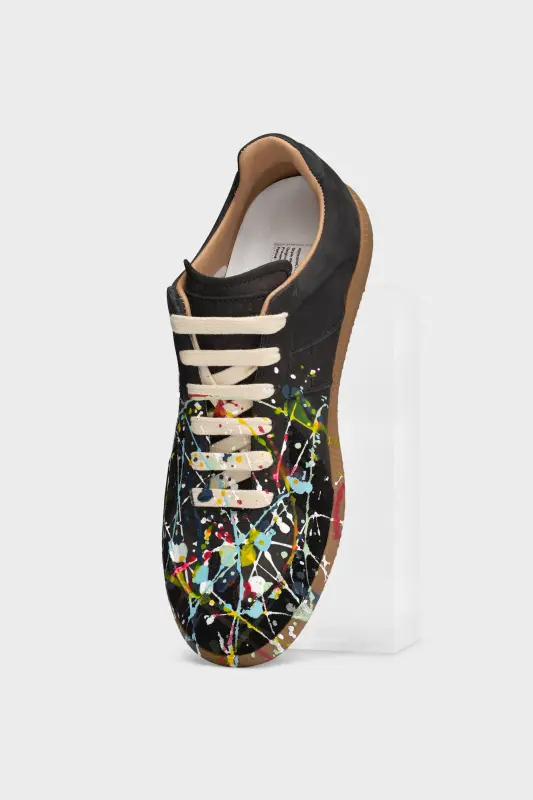 Maison Margiela Paint Drop Replica Sneakers Black Black online