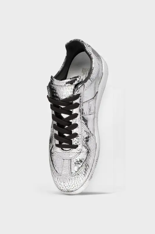 Maison Margiela Silver Replica Mirror Sneakers Silver online