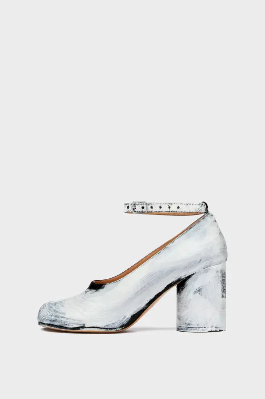 Maison Margiela Tabi Bianchetto Heels Black Black and White online